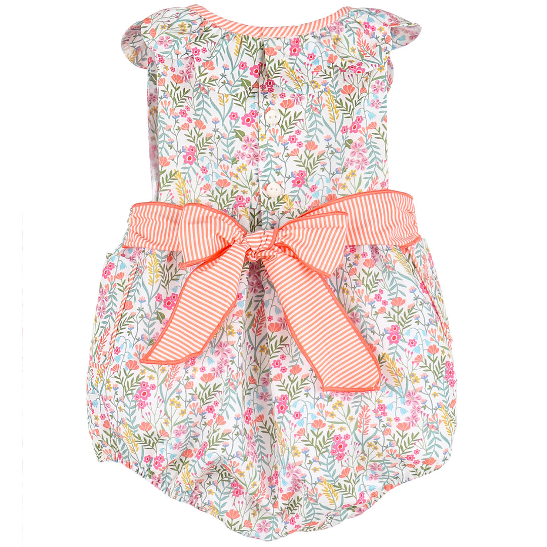 Floral Print Sissy Smock Ruffle Bubble
