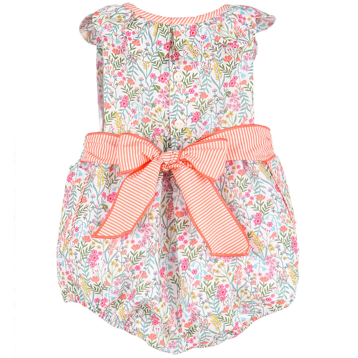 Floral Print Sissy Smock Ruffle Bubble