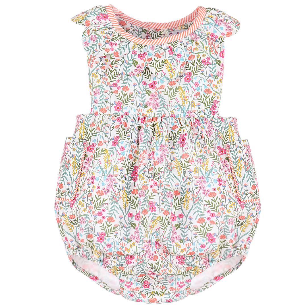 Floral Print Sissy Smock Ruffle Bubble
