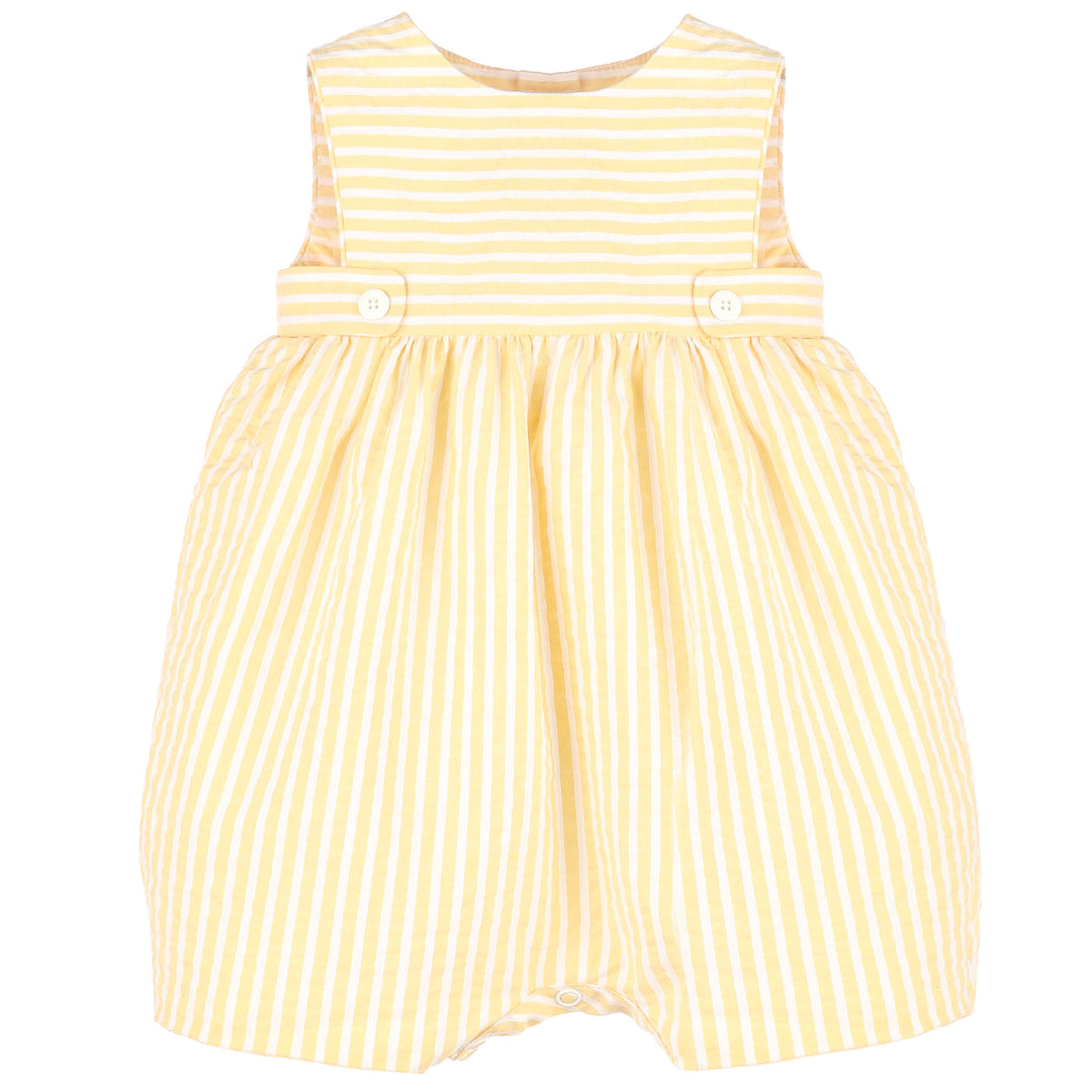 Yellow Sunny Stripe Overall