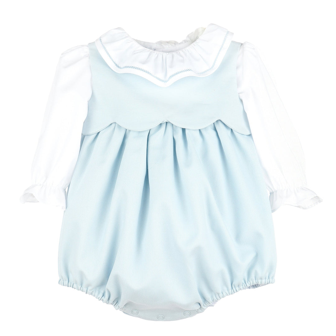 Cozy Club Scallop Bubble Set - Blue