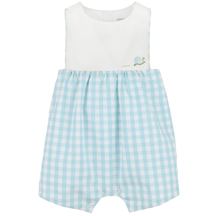 Aqua Azure Stroller Boy Romper