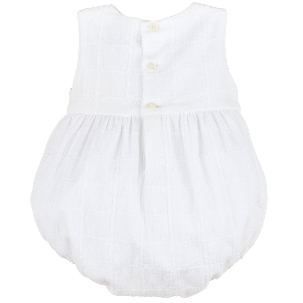 White Gauze Bubble w/ Front Tabs