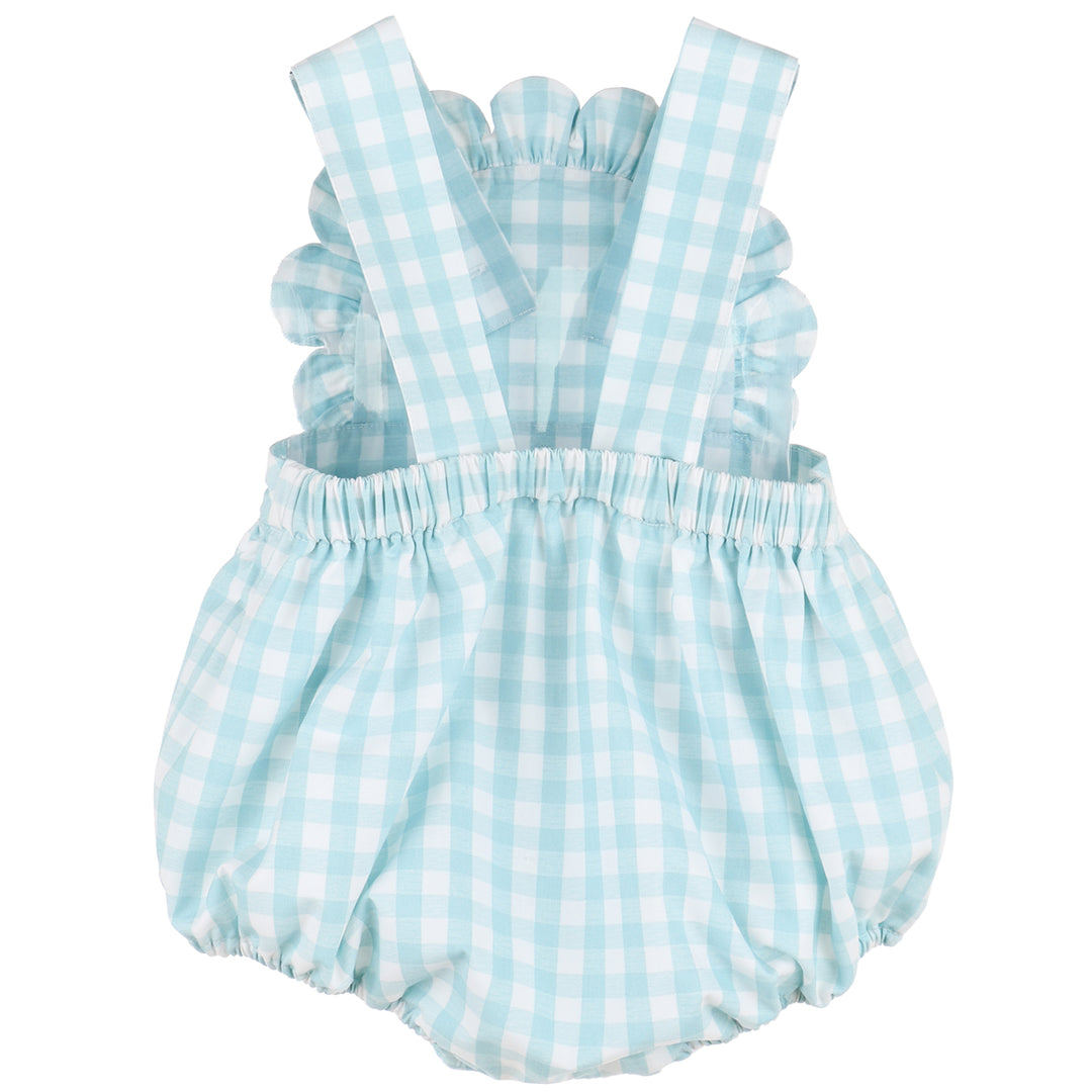 Aqua Azure Stroller Ruffle Sunsuit