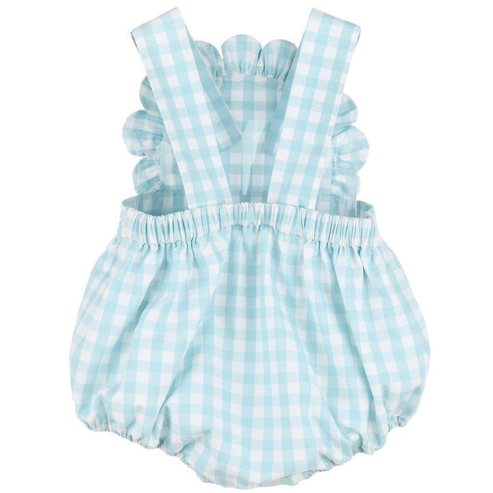 Aqua Azure Stroller Ruffle Sunsuit