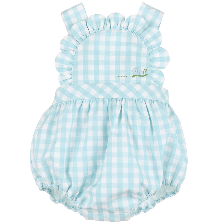 Aqua Azure Stroller Ruffle Sunsuit
