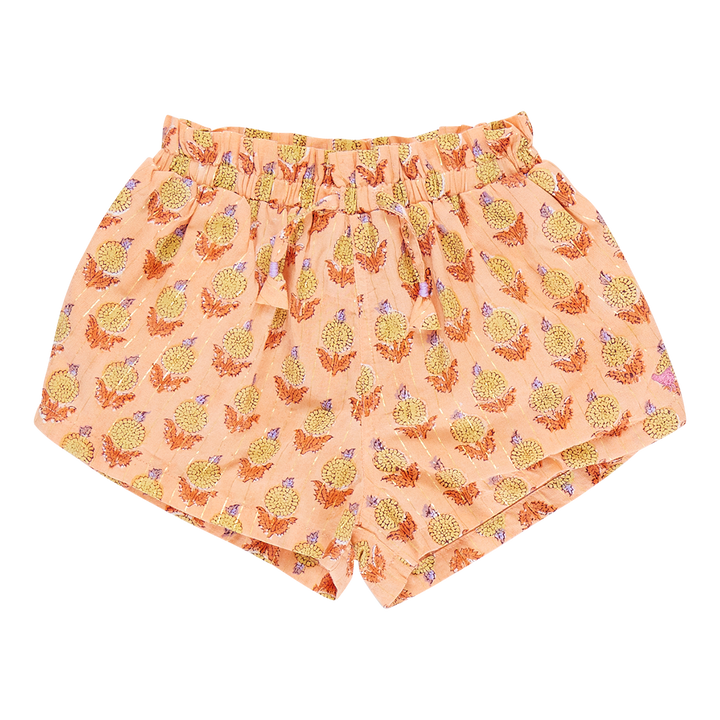 Girls Theodore Short - Orange Dahlia
