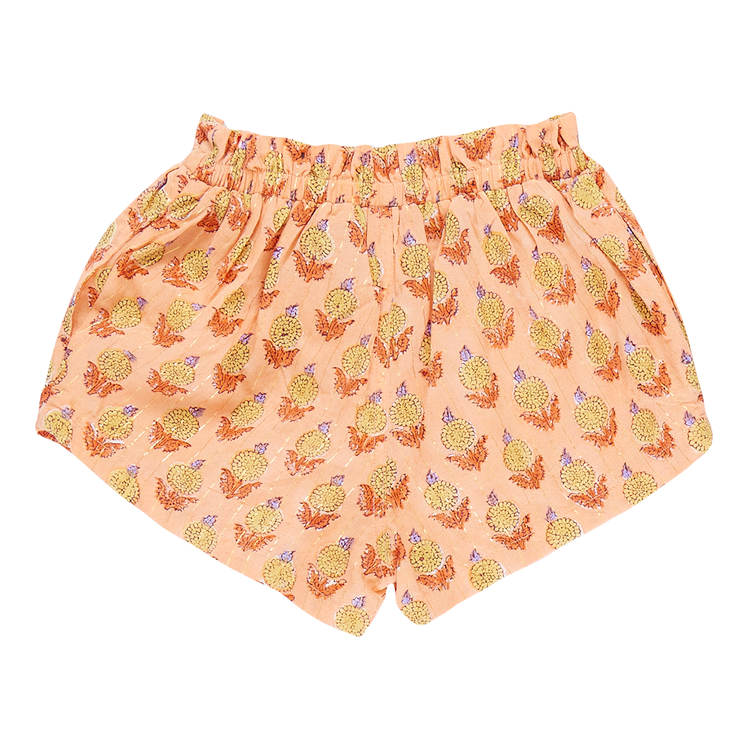 Girls Theodore Short - Orange Dahlia