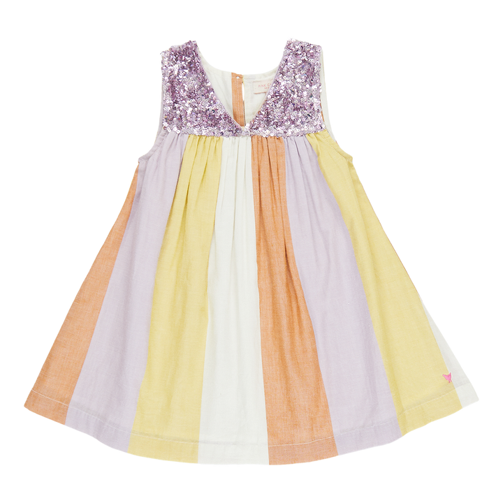 Girls Courtney Dress - Desert Stripe