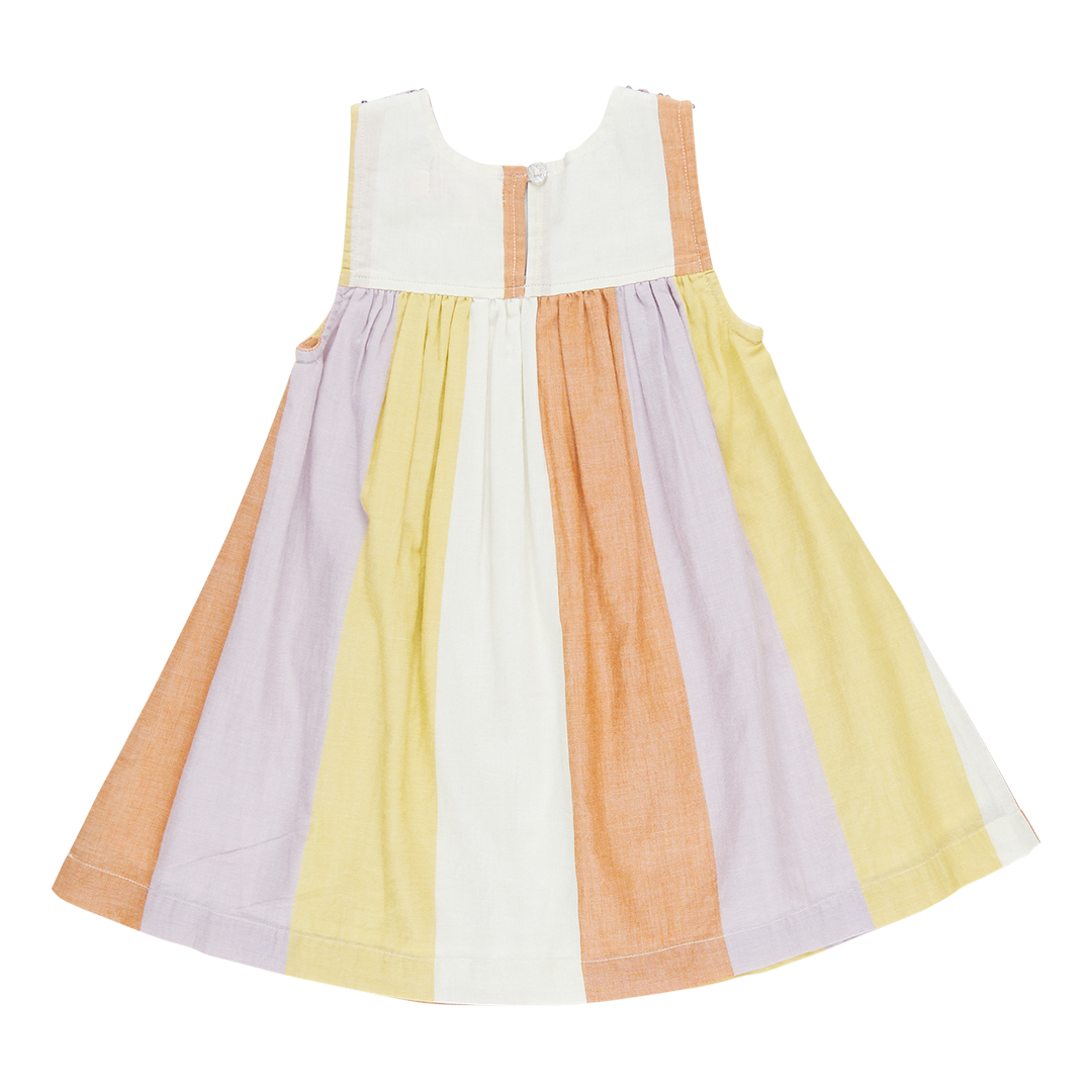 Girls Courtney Dress - Desert Stripe