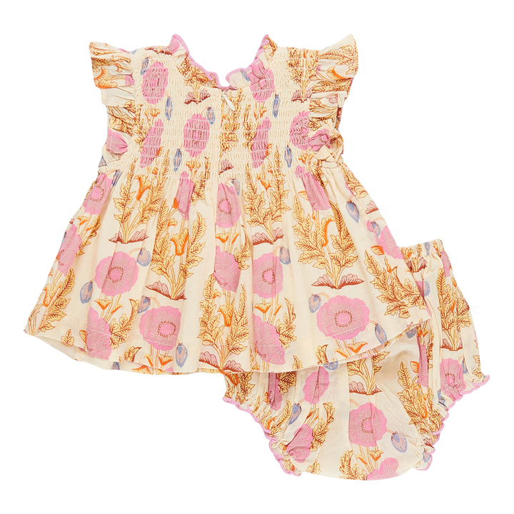 Baby Girls Stevie 2-Piece Set - Pink Gilded Floral