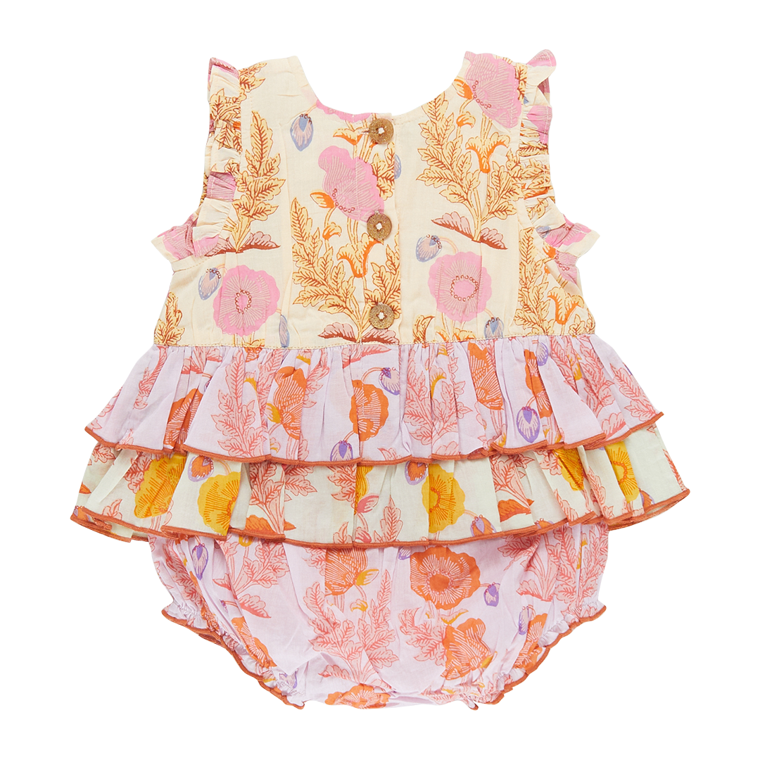 Baby Girls Heidi Bubble - Gilded Floral Mix