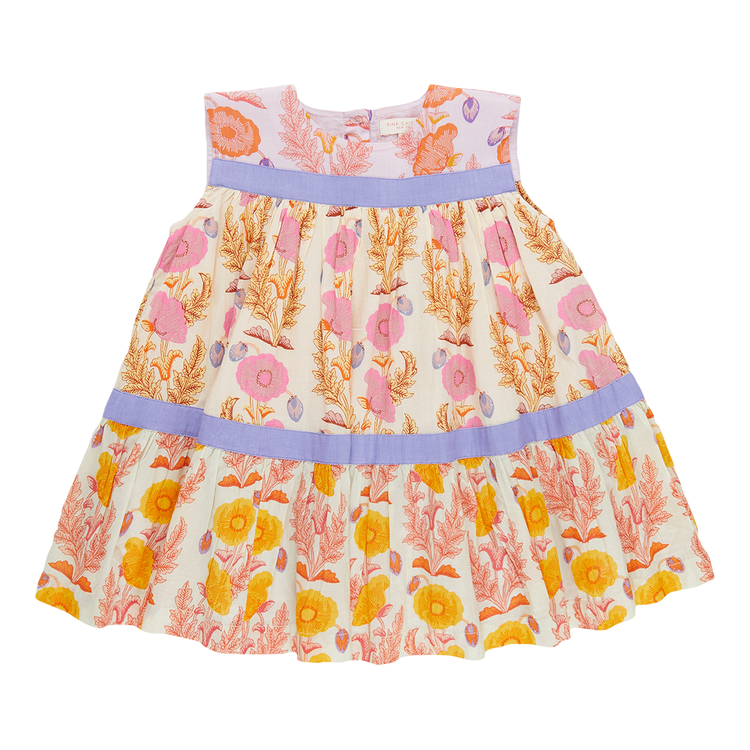 Girls Krista Dress - Gilded Floral Mix