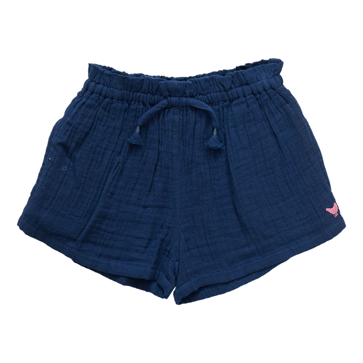 Girls Theodore Short - Navy Gauze