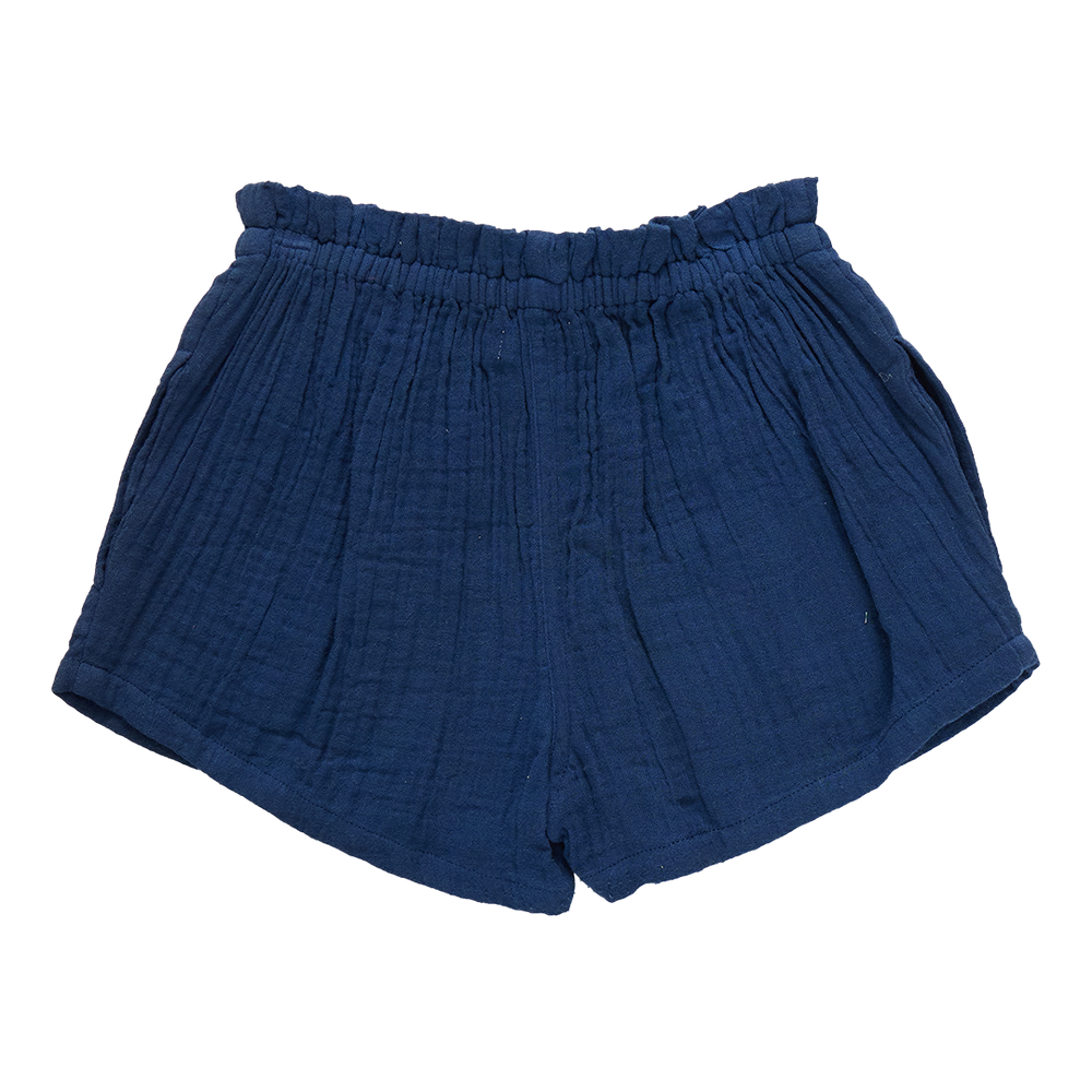 Girls Theodore Short - Navy Gauze