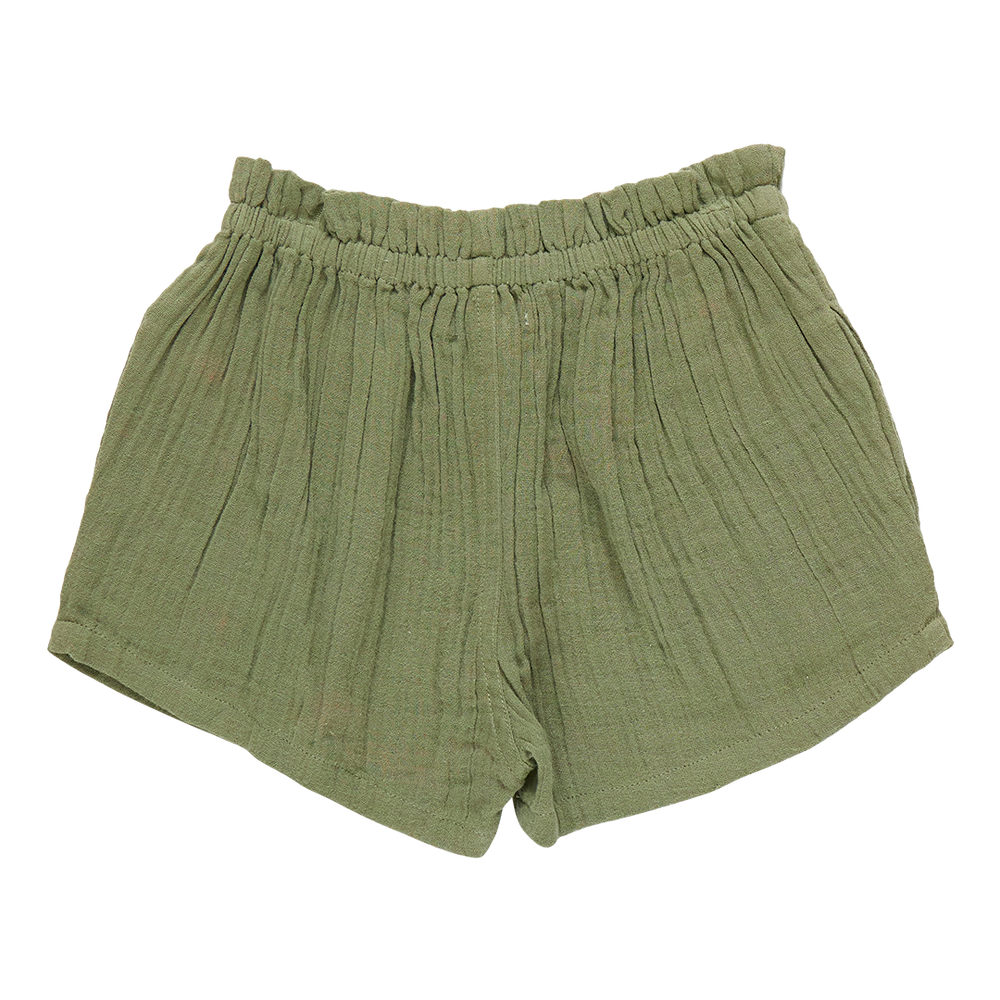Girls Theodore Short - Leaf Green Gauze
