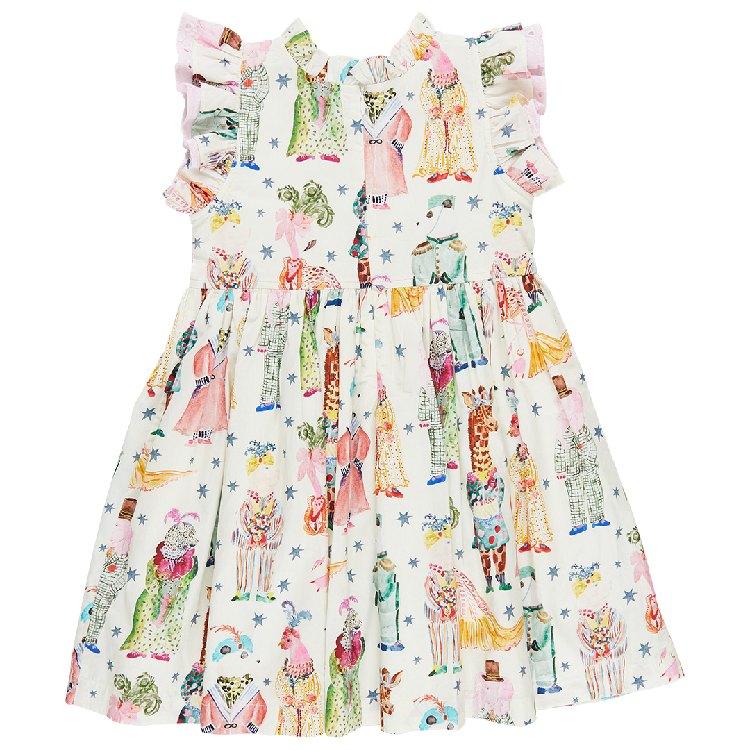 Girls Leila Dress - Circus Animals