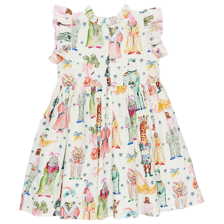Girls Leila Dress - Circus Animals