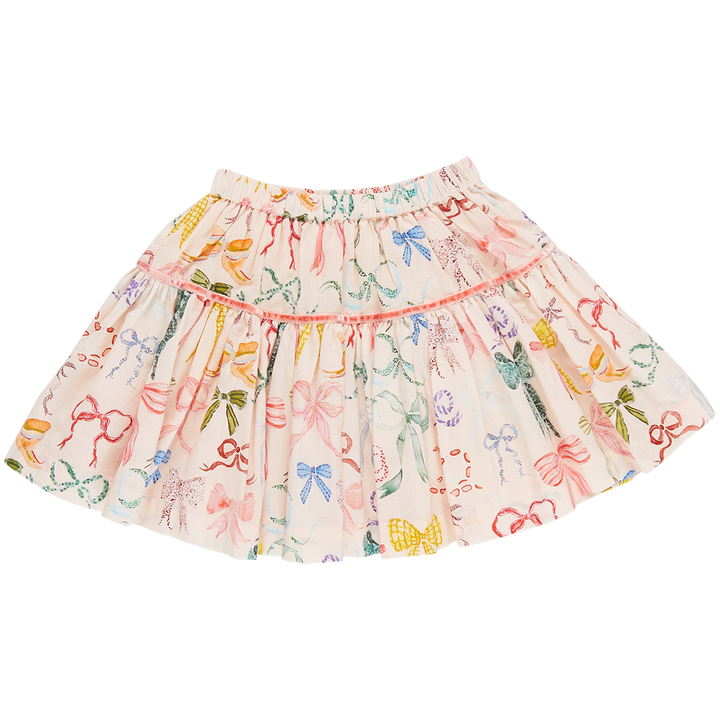 Girls Maribelle Skirt - Watercolor Bows