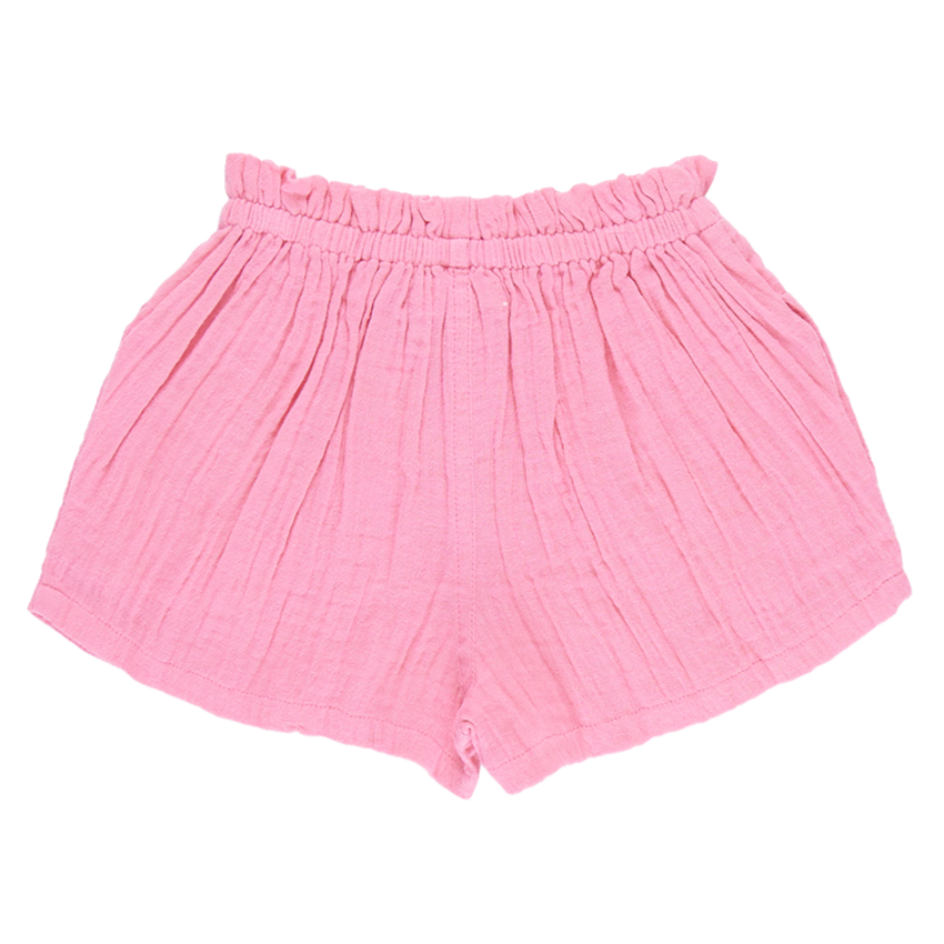 Girls Theodore Short - Confetti Pink Gauze