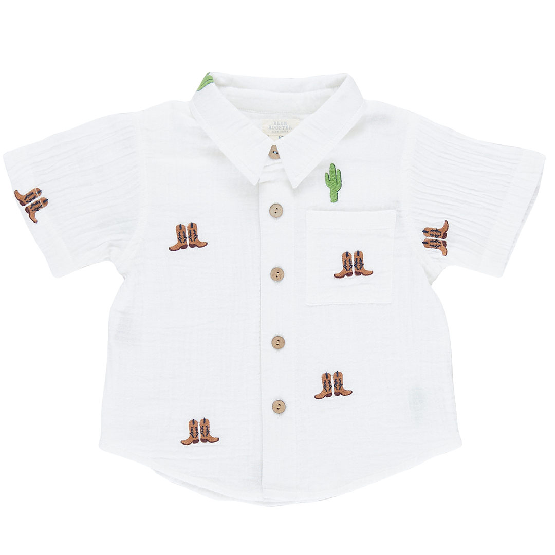 Boys Jack Shirt - Rodeo Embroidery