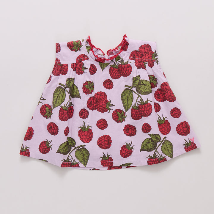 Girls Misha Top - Lavender Raspberries