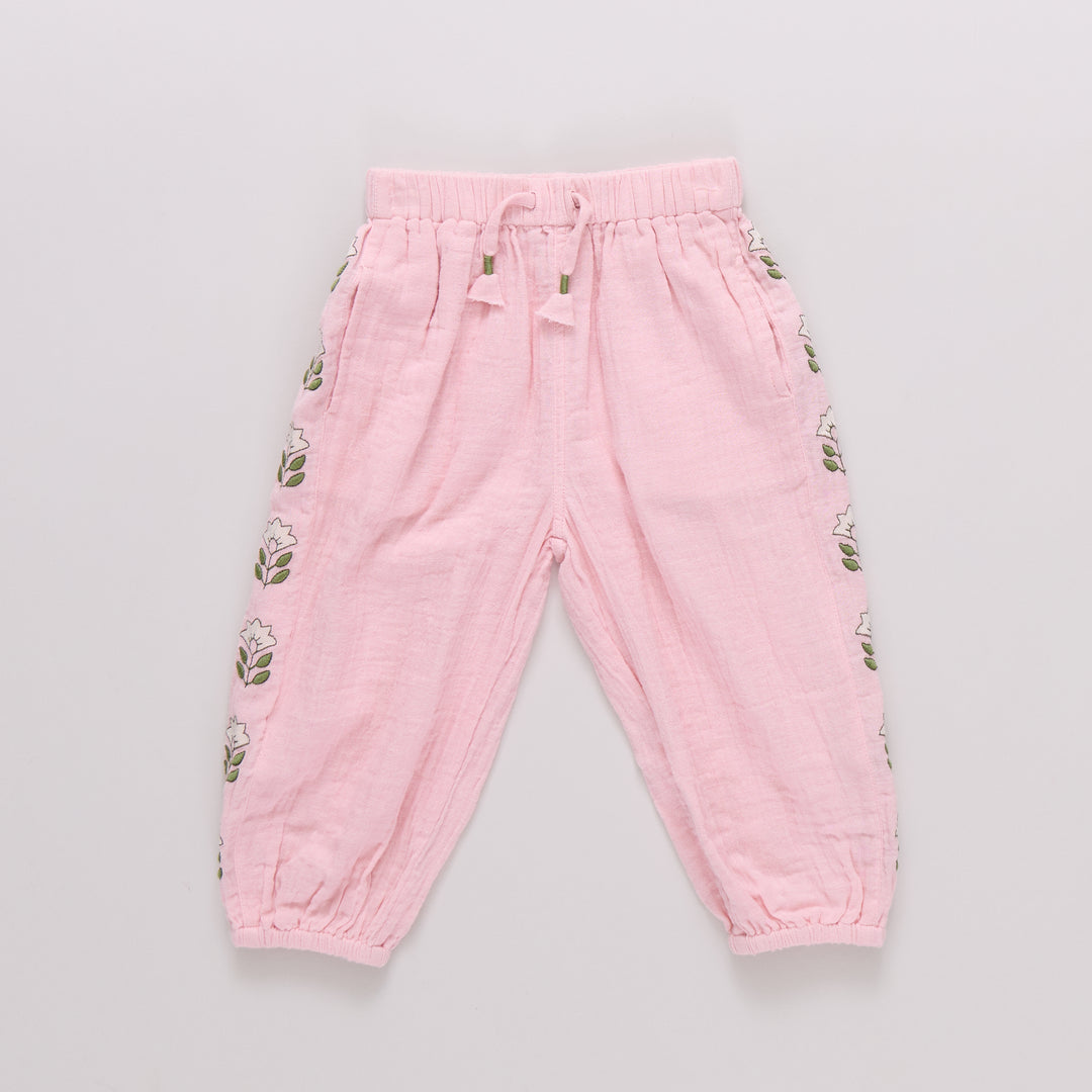 Girls Kiran Pant - Carol Blush
