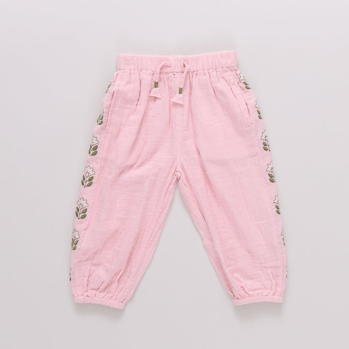 Girls Kiran Pant - Carol Blush