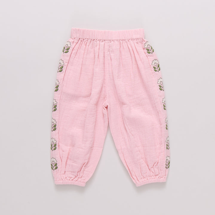 Girls Kiran Pant - Carol Blush
