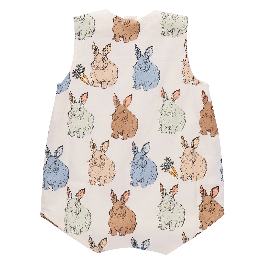 Baby Boys Noah Jumper - Blue Vintage Bunnies