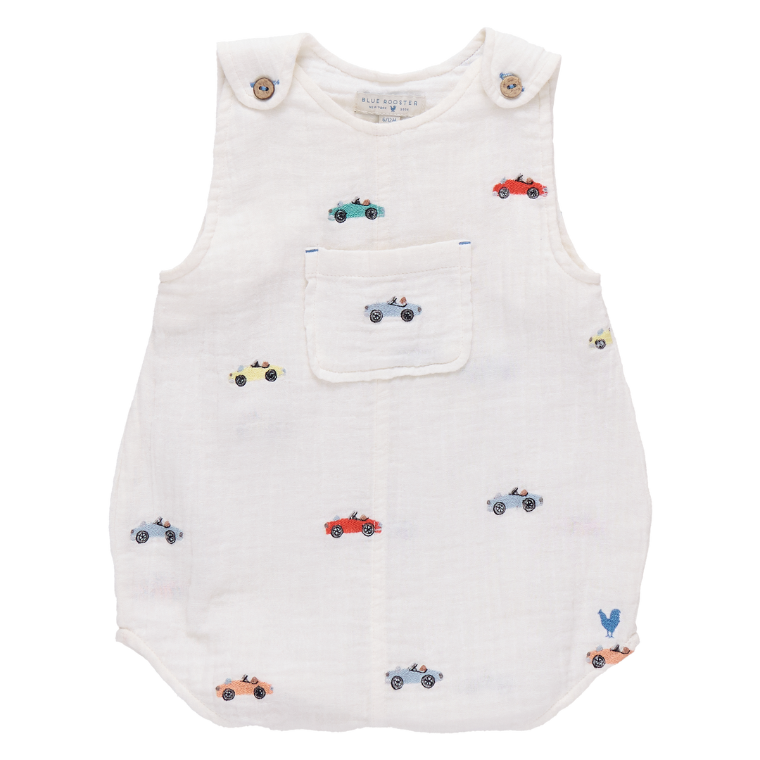Baby Boys Noah Jumper - Vintage Car Embroidery
