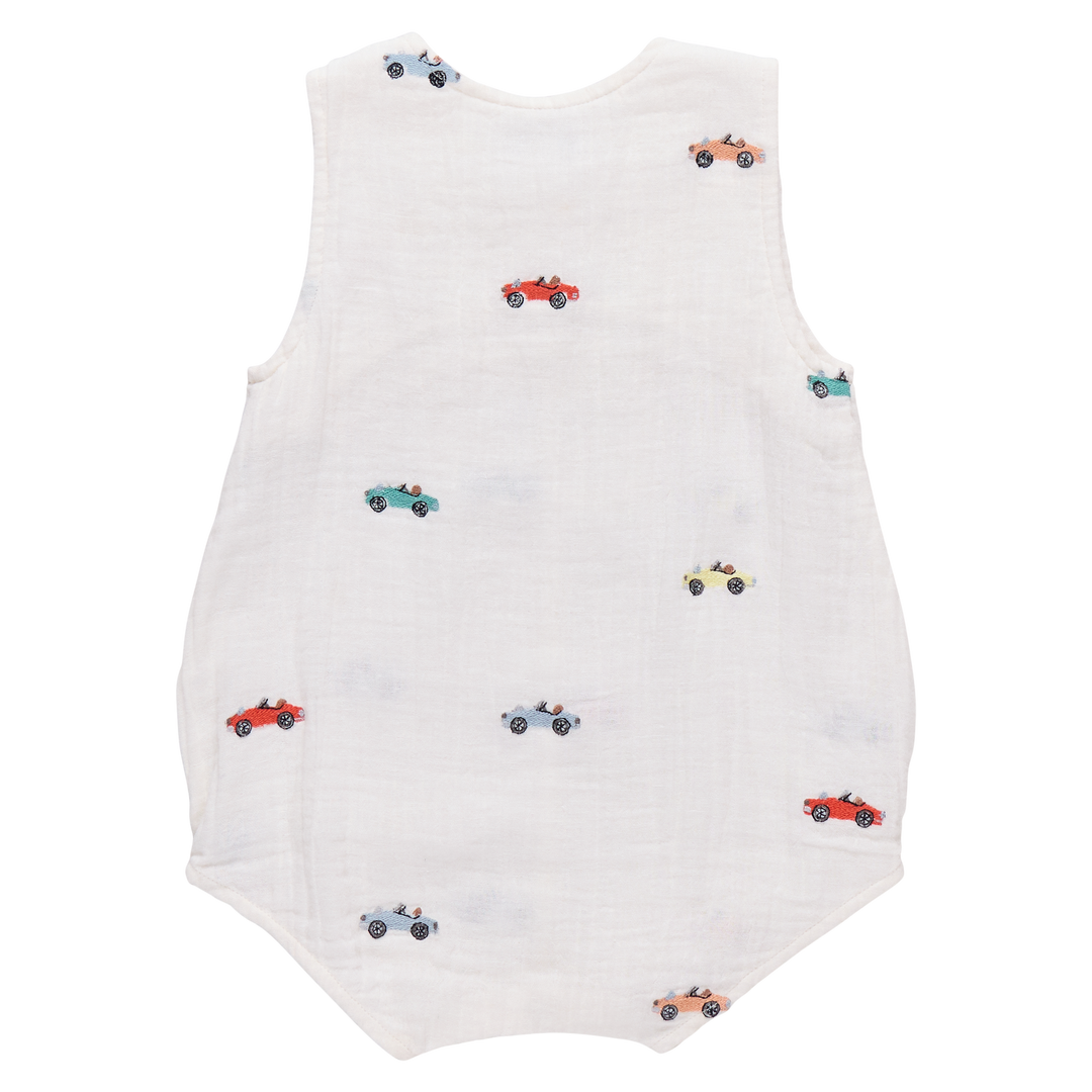 Baby Boys Noah Jumper - Vintage Car Embroidery