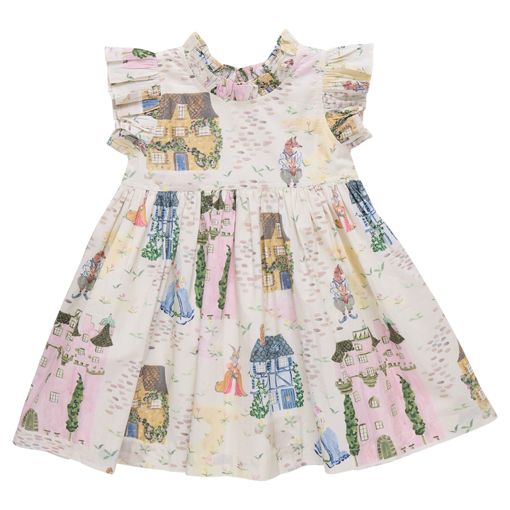 Girls Jennifer Dress - Whimsical Castle