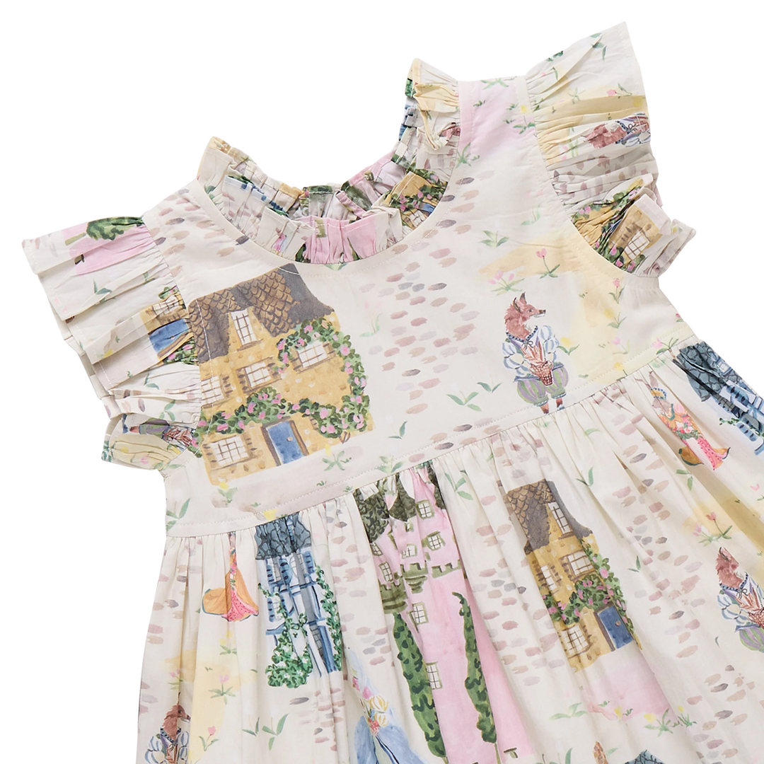 Baby Girls Jennifer Dress Set - Whimsical Castle
