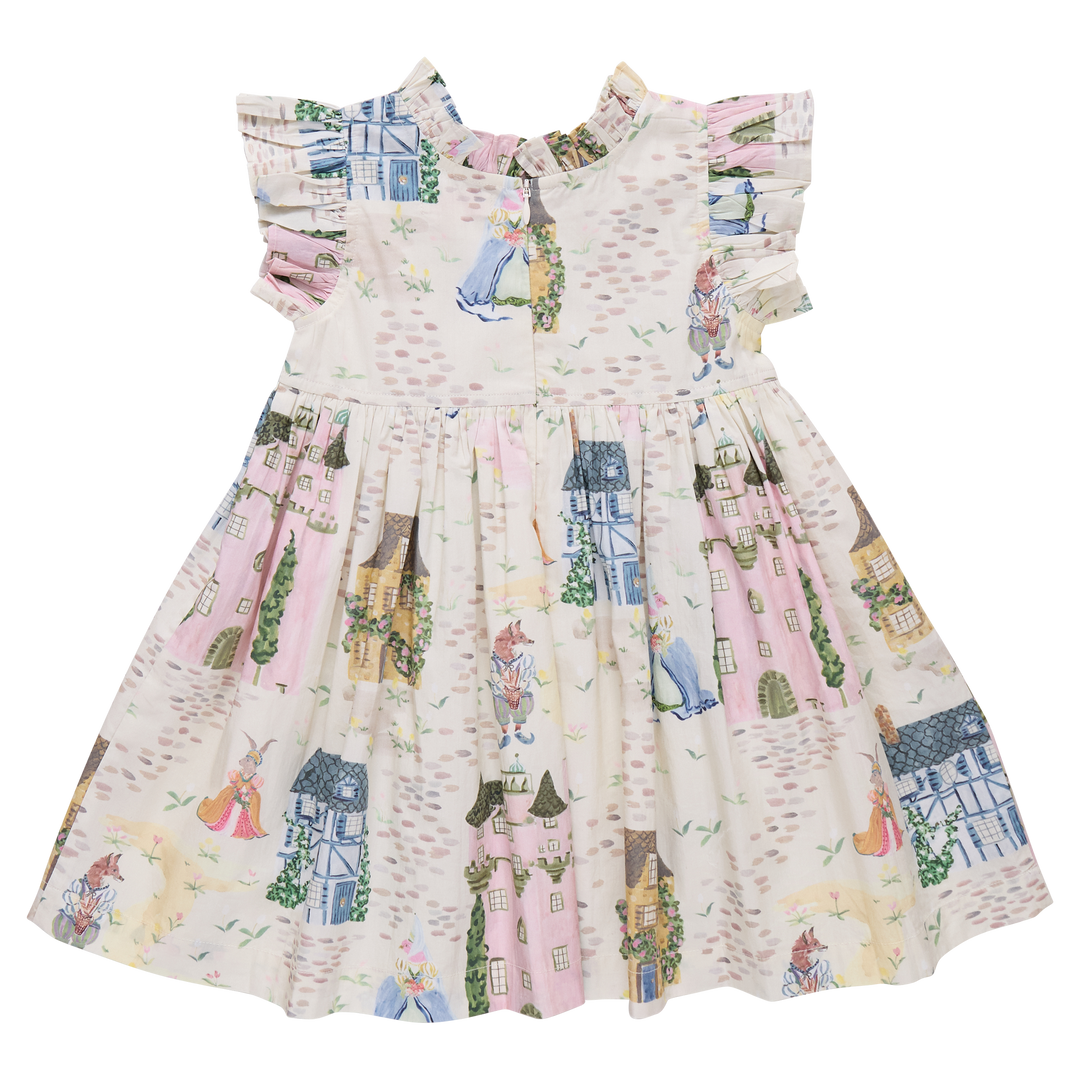 Girls Jennifer Dress - Whimsical Castle
