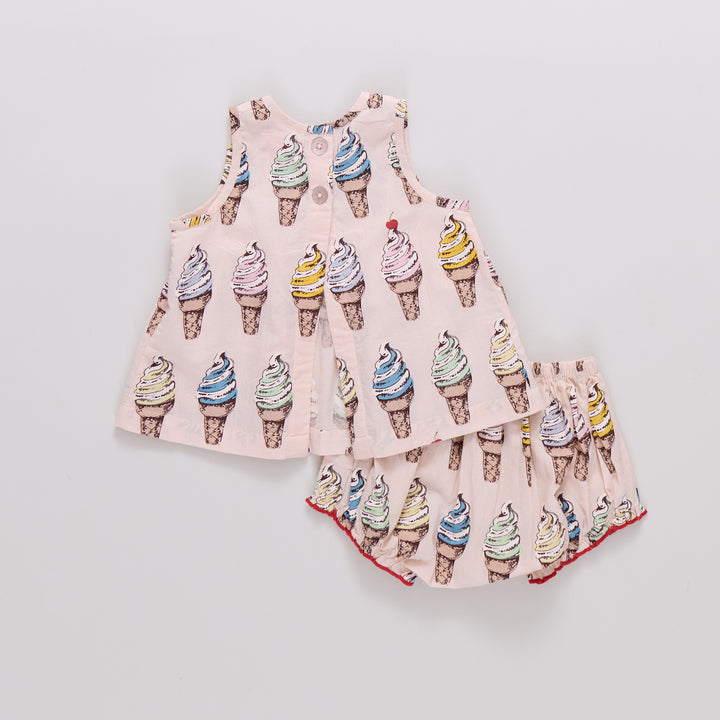 Baby Girls Jaipur 2-PC Set - Pink Soft Serve