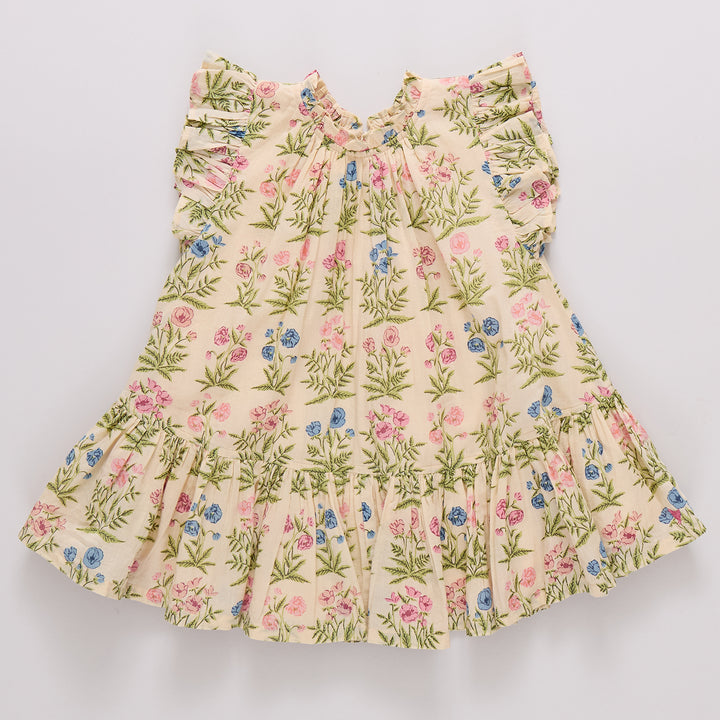 Girls Harper Dress - Leafy Floral