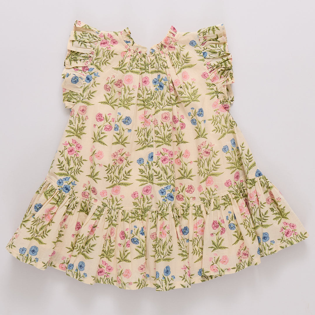 Girls Harper Dress - Leafy Floral
