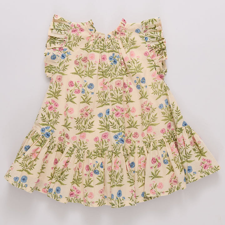 Girls Harper Dress - Leafy Floral