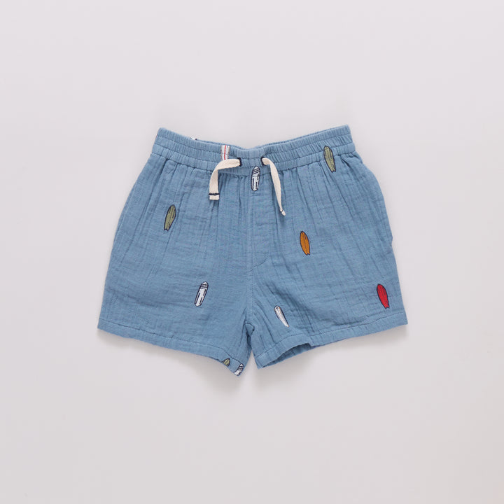 Boys Calvin Shorts - Surfboard Embroidery