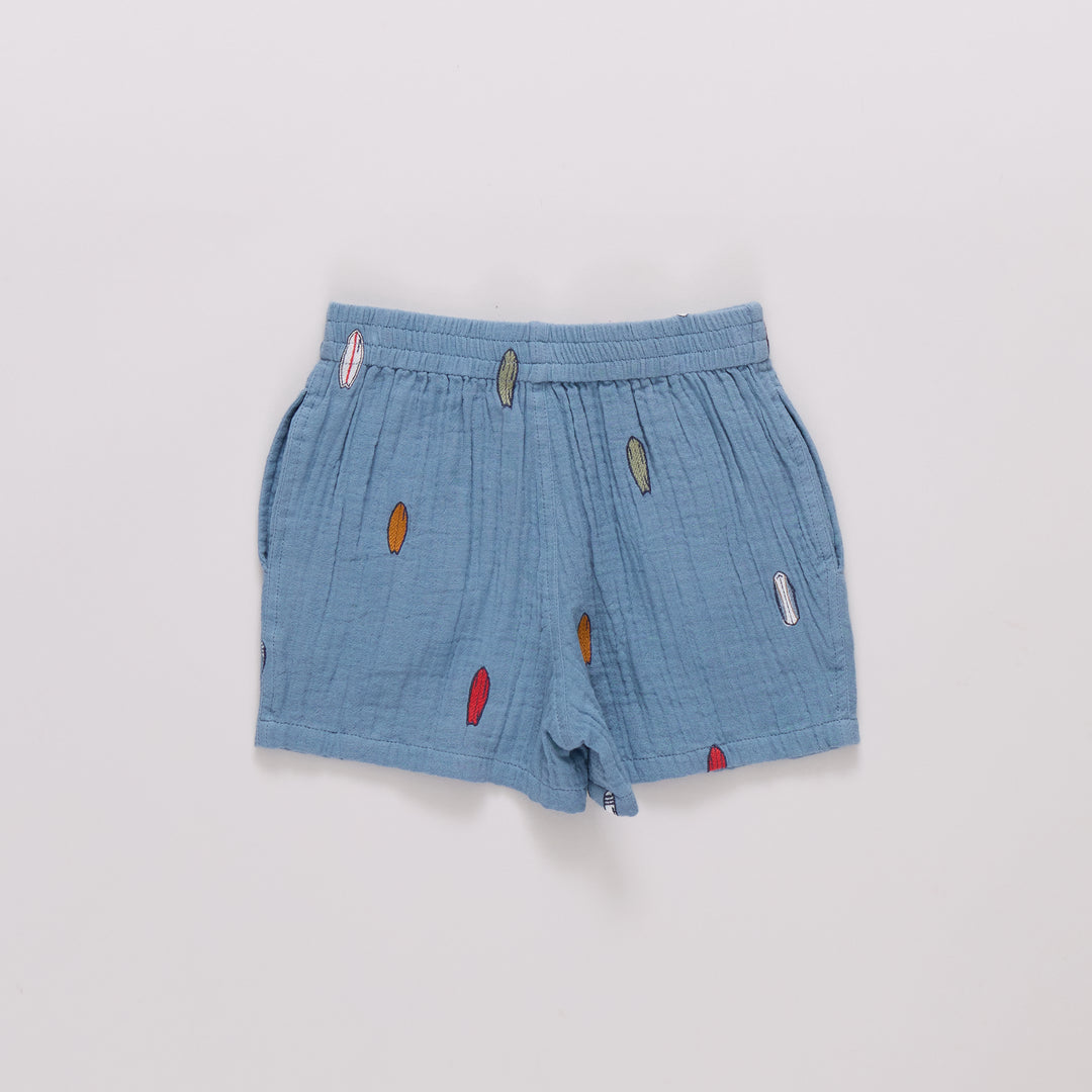 Boys Calvin Shorts - Surfboard Embroidery