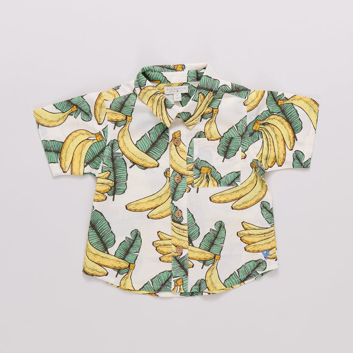 Boys Jack Shirt - Banana Leaves