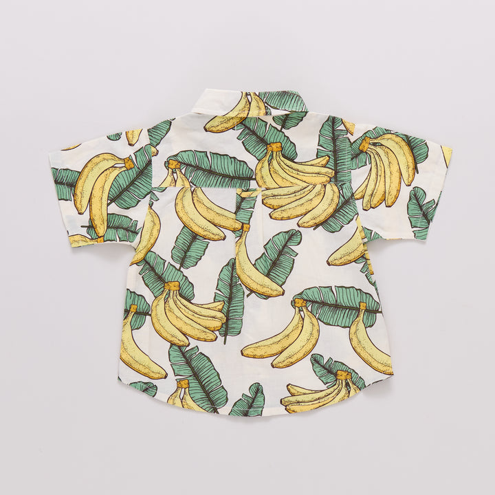 Boys Jack Shirt - Banana Leaves
