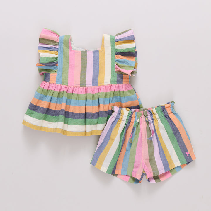 Baby Girls Elsie 2-PC Set - Parade Stripe