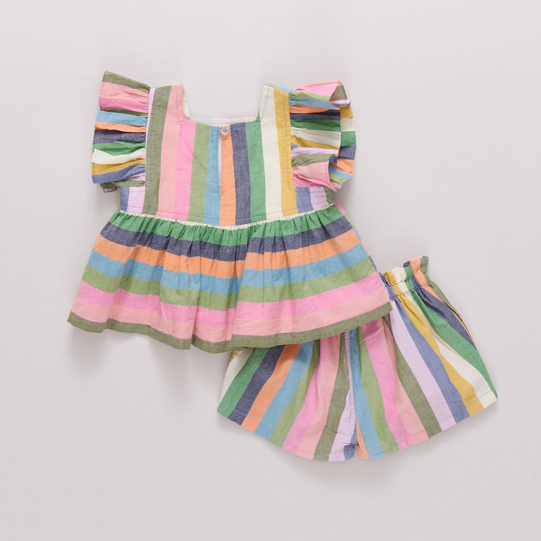 Baby Girls Elsie 2-PC Set - Parade Stripe