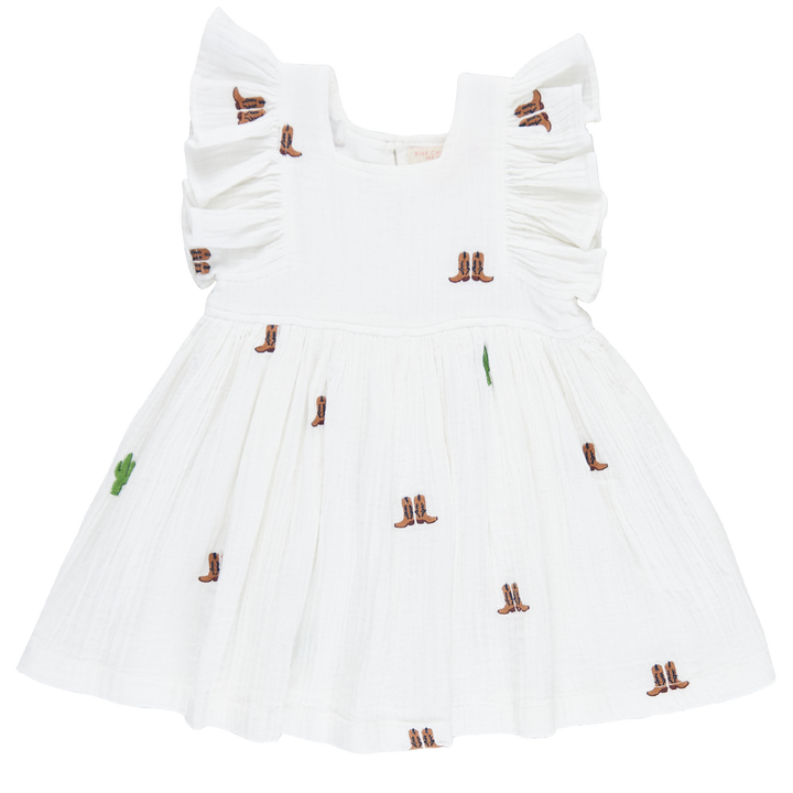 Girls Elsie Dress - Rodeo Embroidery