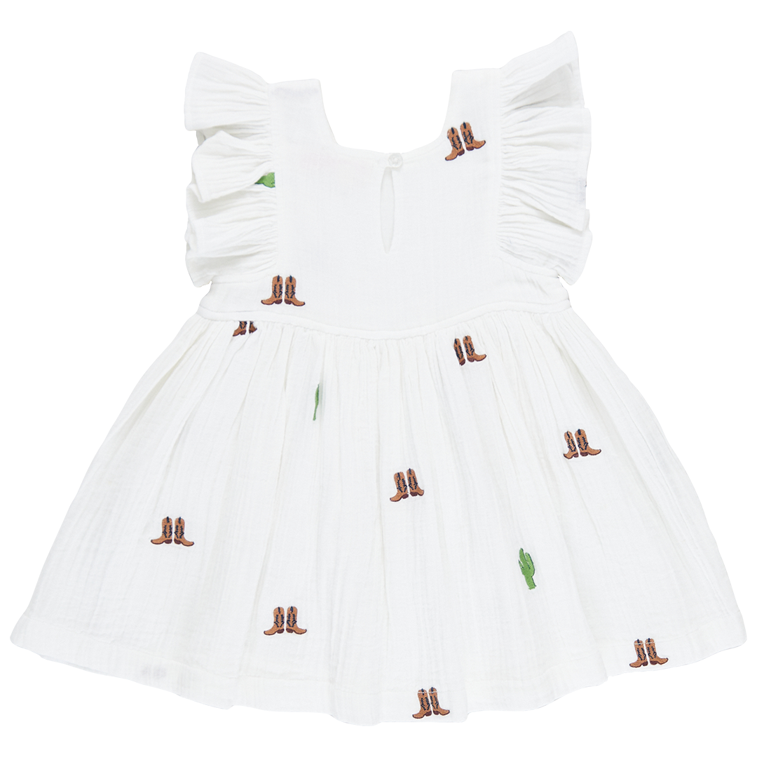 Girls Elsie Dress - Rodeo Embroidery