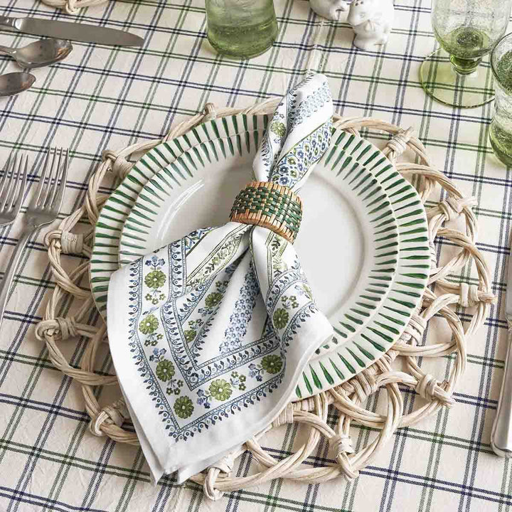 Sitio Stripe 16pc Place Setting - Basil