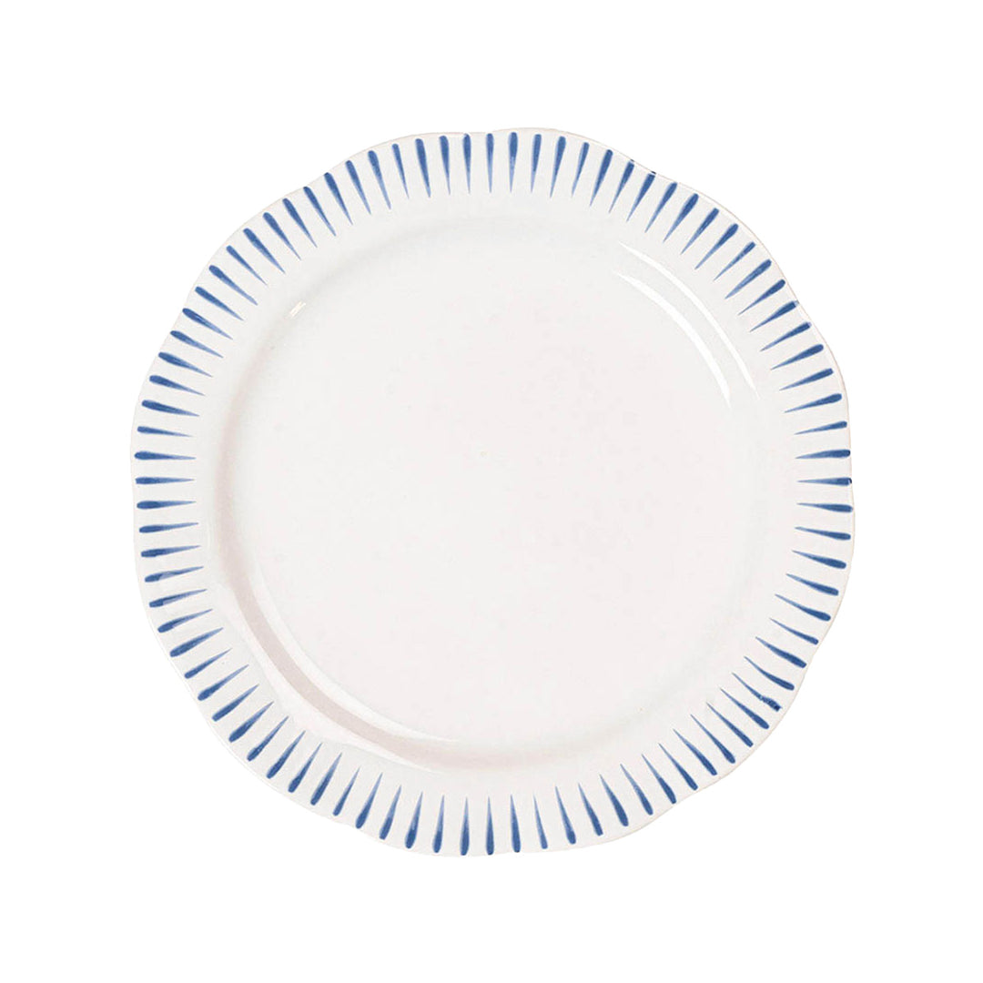 Sitio Stripe 4pc Place Setting - Delft Blue