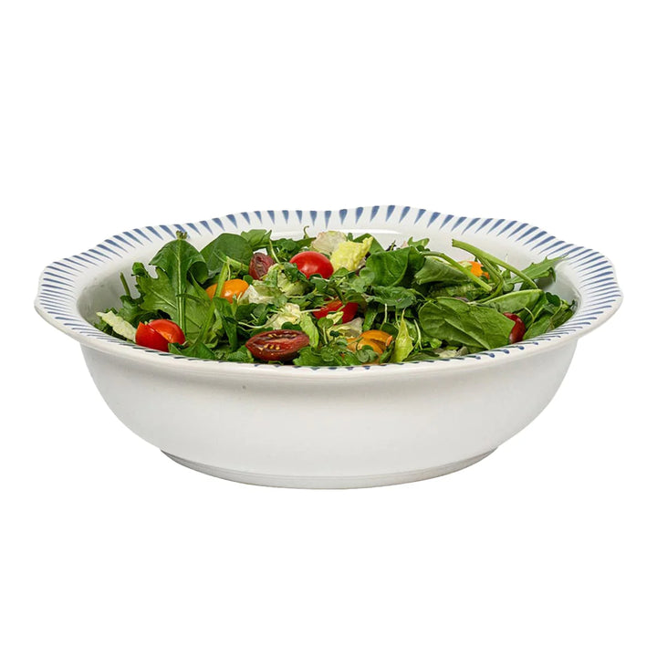 Sitio Stripe Serving Bowl - Delft Blue